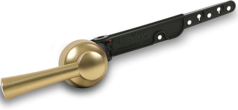 Korky 6094BP StrongARM Tank Lever Universal to Fit Front Angled Side Left and Right Mount Toilets Brushed Gold Simple Style - Image 1