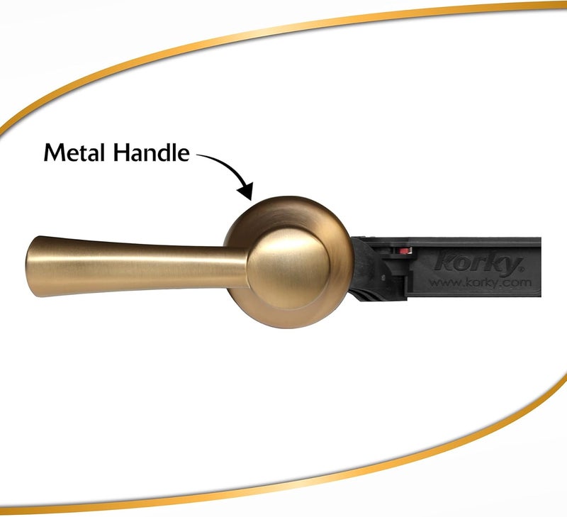 Korky 6094BP StrongARM Tank Lever Universal to Fit Front Angled Side Left and Right Mount Toilets Brushed Gold Simple Style - Image 3