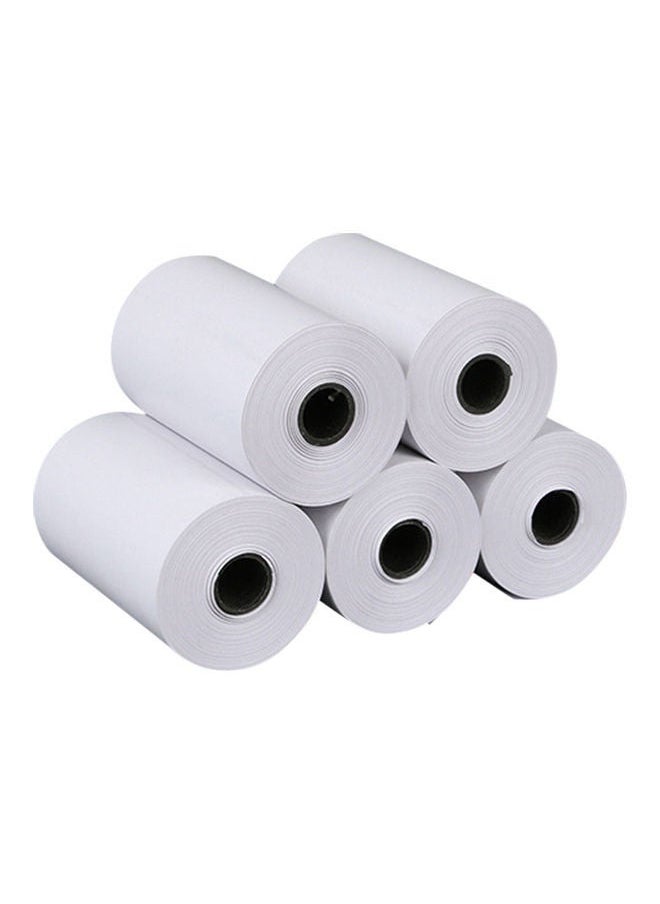 Generic 5-Piece Thermal Paper Roll White  - Image 1