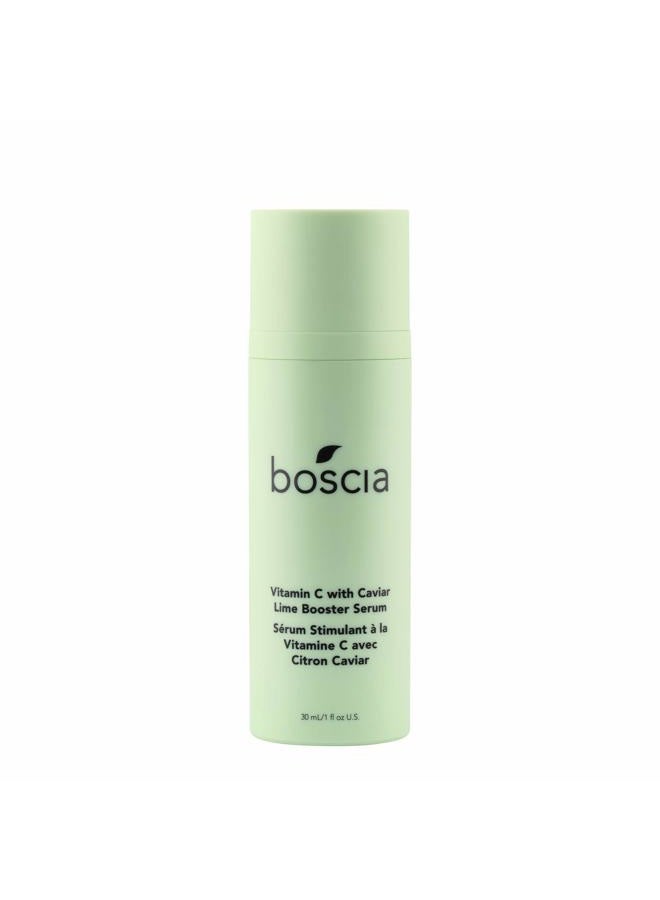 boscia boscia Vitamin C with Caviar Lime Booster Serum - Vegan, Cruelty-Free, Natural & Clean Skin Care - Vitamin C Serum with AHA-Rich Caviar Limes - For All Skin Types - 1 fl oz - Image 1