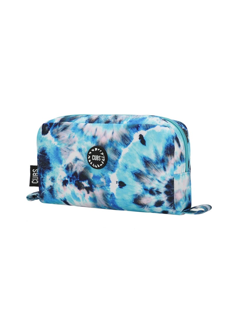 CUBS Tie Dyed Waterproof pencil case pouch with zip closure - Image 2