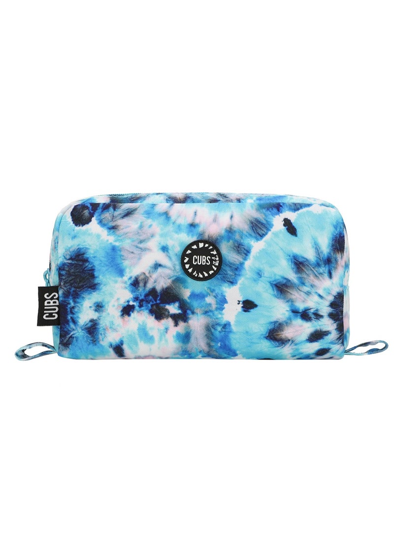 CUBS Tie Dyed Waterproof pencil case pouch with zip closure - Image 1