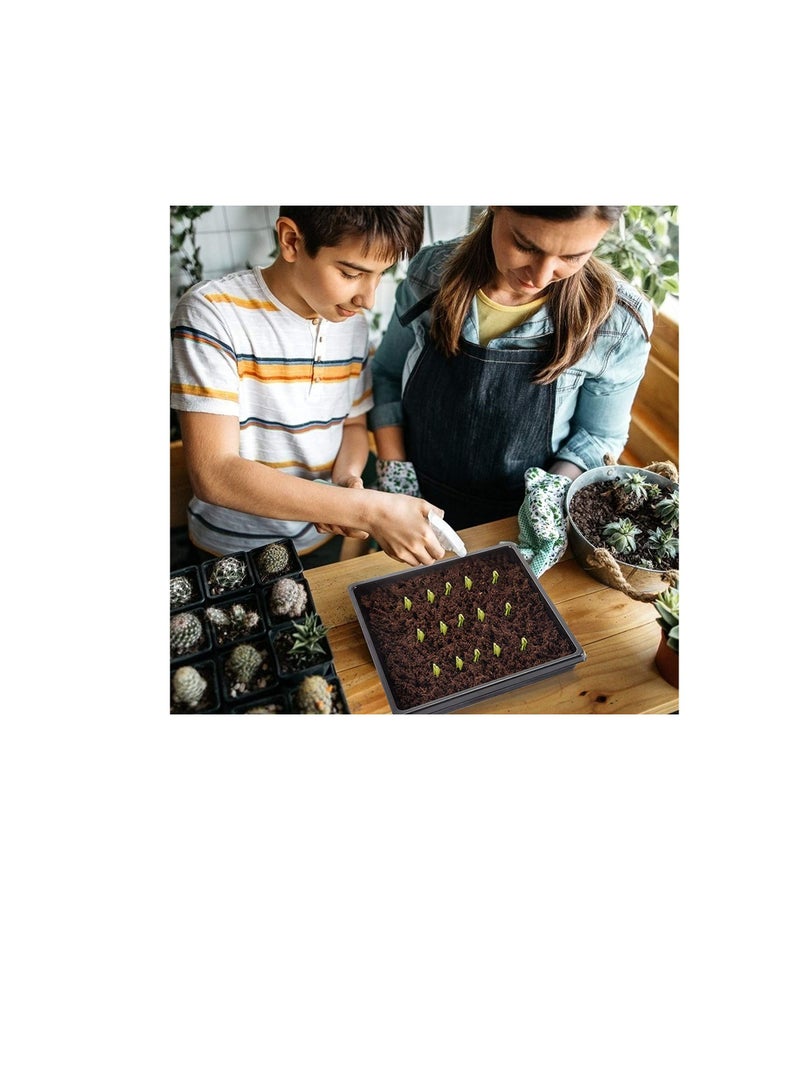 Generic Plant Germination Trays -10 Pcs 10.6*10.6" No Drain Holes Seed Growing Trays, Thickened Garden Plant Seed Starter, Indoor Greenhouse Seedling Growing Propagation Trays for Microgreens, Wheatgrass  - Image 3