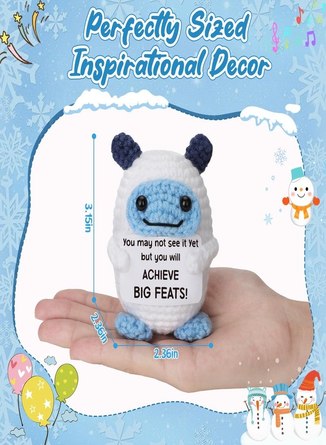 Frabaca Gift for Son Daughter - Positive Animals Crochet - Support Affirmation Gift for Birthday Graduation - Teenage Easter Basket Stuffers fillers Decor Essentials - Image 4
