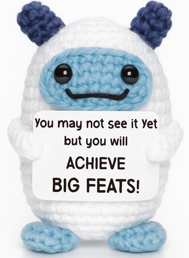 Frabaca Gift for Son Daughter - Positive Animals Crochet - Support Affirmation Gift for Birthday Graduation - Teenage Easter Basket Stuffers fillers Decor Essentials - Image 1