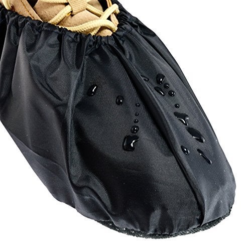 LINKEASE Reusable Boot & Shoe Covers Water Resistant Non Skid and Washable for Real Estate Contractors to Keep Floors Carpets Footwear and Rooms Clean - 2 Pairs (Extra Large, Black) - Image 2