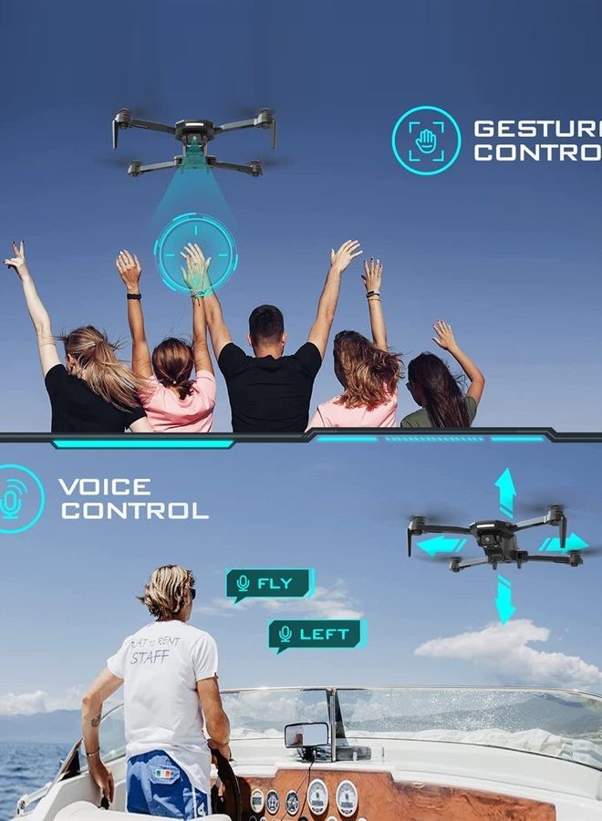 D60 Drones with Camera for Adults, Kids, FPV 1080P HD Video, Long Battery Life, Gravity Sensor, Foldable, Hobby RC Quadcopter, Suitable as Gifts for Boys, Girls, Beginner Adults, 1 Piece, Black