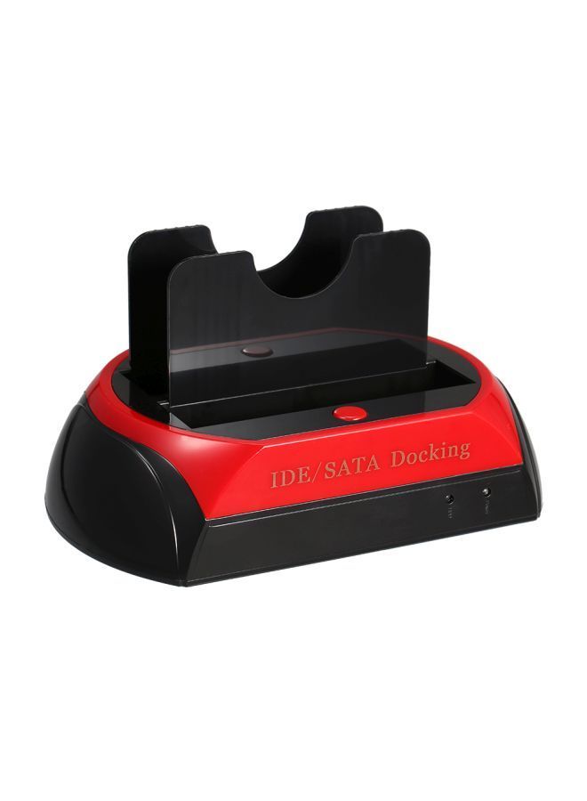 NIBEMINENT IDE/SATA HDD Docking Station With USB 2.0 Black/Red  - Image 1