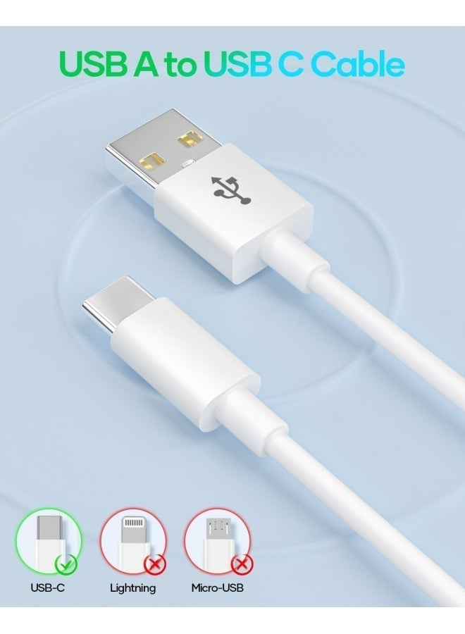 Flyview IPhone15/16 Car Carplay Charger Cable, USB A to USB C Charging Cable, Type C Car Charger Compatible for iPhone 16 15 Pro/Max/Plus/16E, Galaxy S25/S24/S23, iPad Pro/AirPods 4 - White, 1M - Image 3