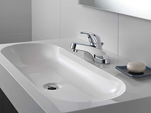 Peerless Centerset Bathroom Faucet Chrome, Bathroom Sink Faucet, Single Handle, Drain Assembly, Chrome P136LF - Image 4