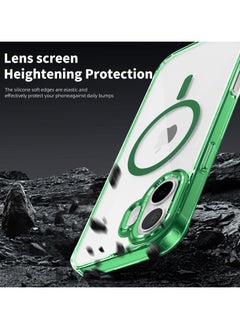 ICARLUS For Apple iPhone 16 Case Compatible with MagSafe TPU+PC Anti-Scratch Cover - Green  - Image 3