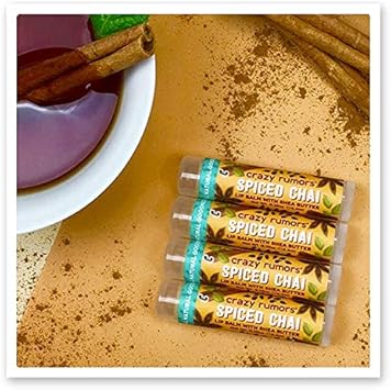 Crazy Rumors Chai Tea Soothing Lip Balm Stick for Dry Lips 100 Natural and Vegan 4 g - Image 2