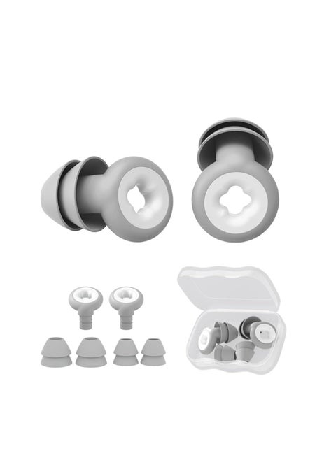 SYOSI, Ear Plugs for Noise Reduction, Super Soft, Reusable Hearing Protection in Flexible Silicone for Sleep, Noise Sensitivity and Flights, 35dB Noise Cancelling