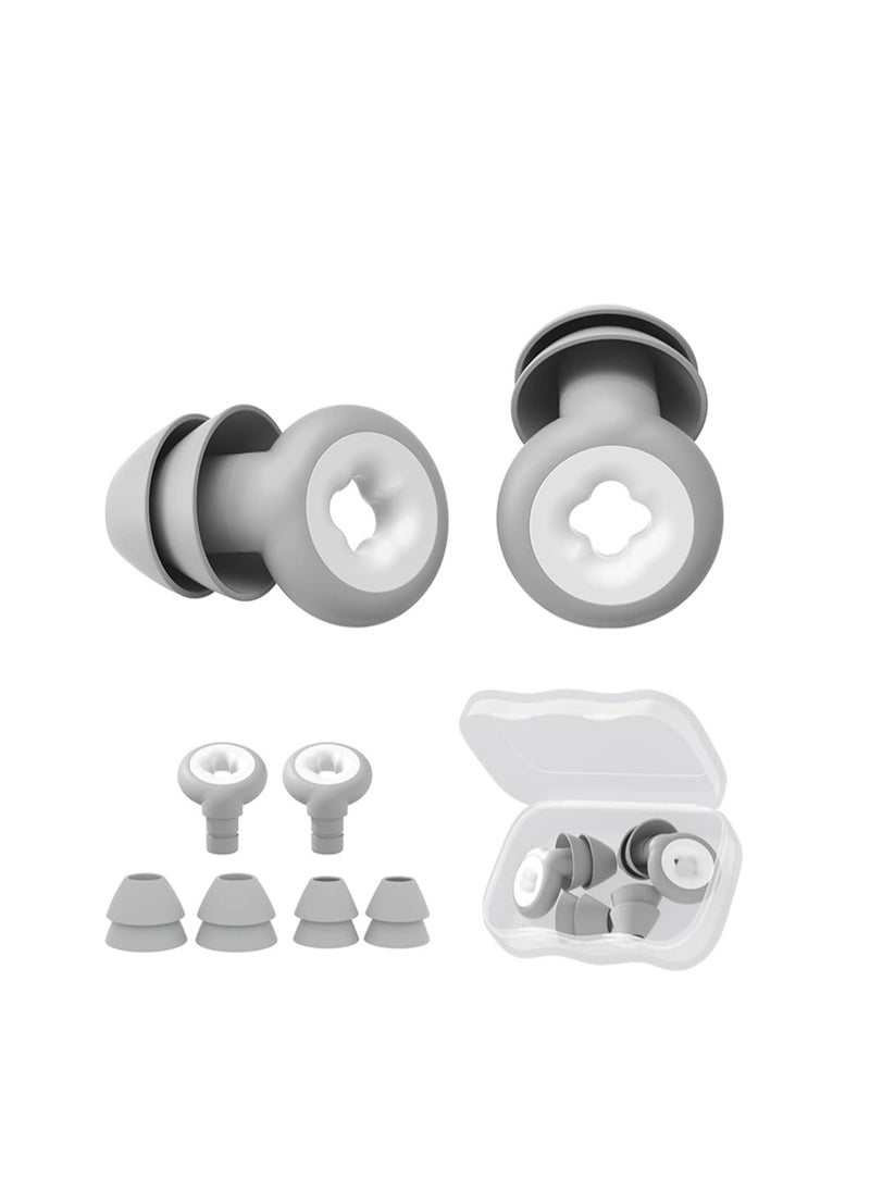 SYOSI, Ear Plugs for Noise Reduction, Super Soft, Reusable Hearing Protection in Flexible Silicone for Sleep, Noise Sensitivity and Flights, 35dB Noise Cancelling