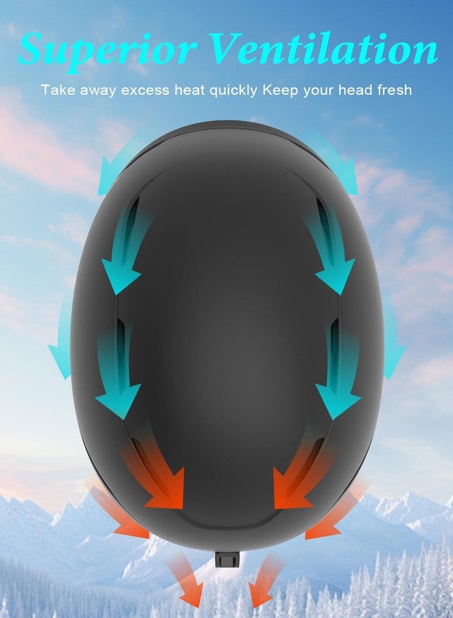 RIOROO Ski Helmet for Women Men, Safety Certified Snowboard Helmet with Shockproof ABS Hard Shell for Adults & Youth - Image 3