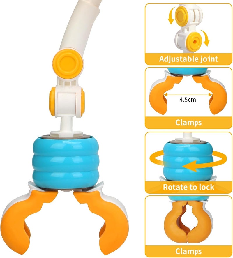 Caterbee Baby Car Seat Toy, Bjorn Bouncer bar toy, Pram Toy with Activity Travel Arch Bassinet Toys for Toddlers (Blue) - Image 5