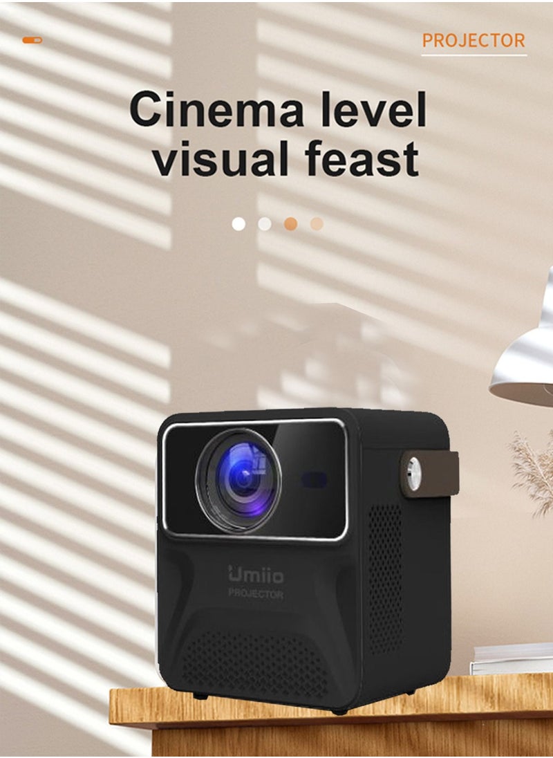 Umiio - Portable Chip Intelligence Projector Support WiFi, Bluetooth HD With 16:09 Aspect Ratio For Home Cinema,Business And Playing Games - Image 1