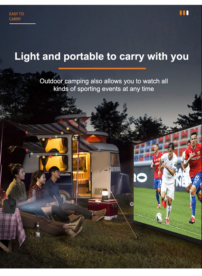 Umiio - Portable Chip Intelligence Projector Support WiFi, Bluetooth HD With 16:09 Aspect Ratio For Home Cinema,Business And Playing Games - Image 1