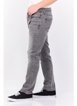 CROSSHATCH Men Slim Fit Washed Stretchable Jeans, Grey  - Image 2