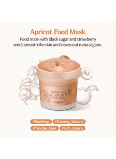 SKIN FOOD since 1957 SKINFOOD Mask Apricot Trouble Care 120g - Facial Pore Clearing and Body Skin Soothing - Wash Off Face Masks, Clear & Smooth Skin - Shower-Proof Texture (4.23 oz)  - Image 3