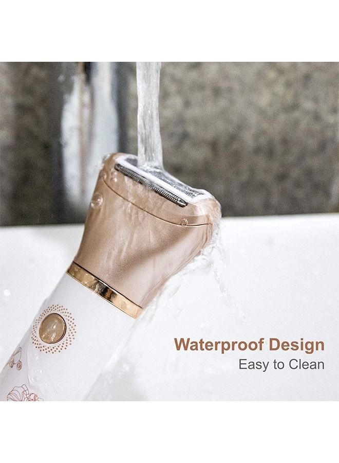 Electric Razor for Women, Painless 2 In 1 Ladies Shaver Face, Leg and Underarm Epilator, Rechargeable Wet and Dry Cordless Ladies Shaver - Image 3