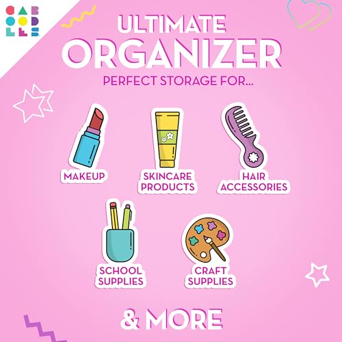 Caboodles Twilight Disco - On-the-go Girl Costmetic Organizer Make-up & Accessory Carry Case, Pink Sparkle - Image 3