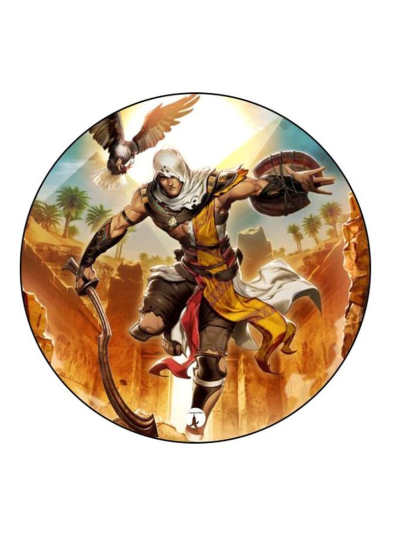 Assassin's Creed Printed Mouse Pad  Orange/Brown/White