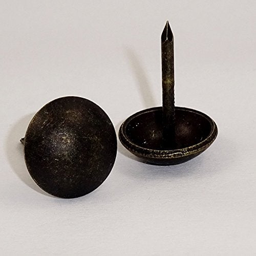 Decotacks Upholstery Tacks, Heavy Duty Furniture Nails 7/16" - 100 Pcs [ Dark Antique Brass Finish] DX0511DAB - Image 3