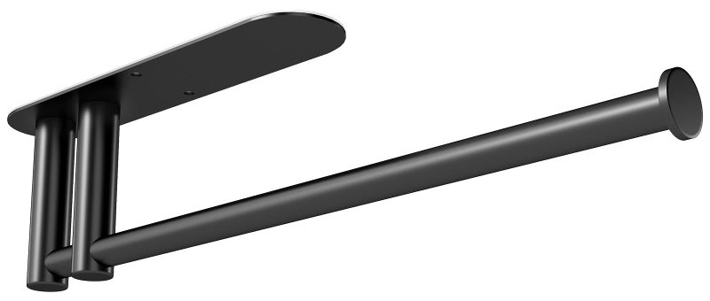 Paper Towel Holder Under Cabinet 13Inch SelfAdhesive or Wall Mount Paper Towel Holder for Kitchen Bathroom RV Stainless Steel Black Paper Towel Holder Under Counter or Inside Cabinet