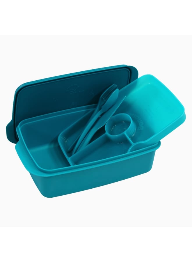 Turquoise Plastic Lunch Box – 1.5L