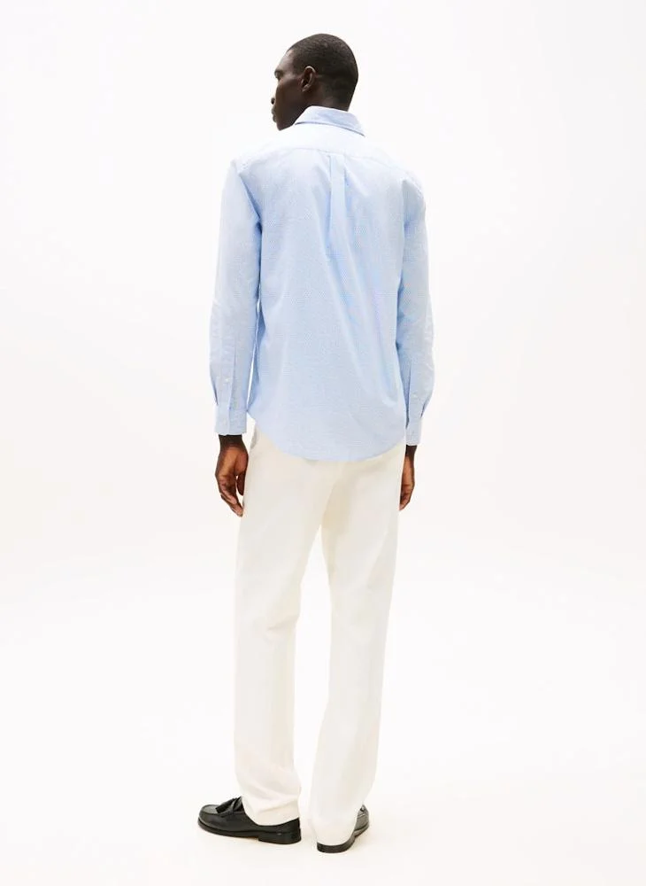 تومي هيلفيغر قميص بوبلين بقصة عادية