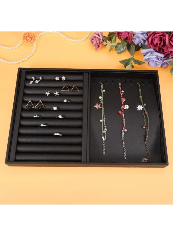 klarako Earrings Ring Tray, Storage Box, Earrings, Ring, Necklace and Bracelet Jewelry Box, Jewelry Tray, Ladies Jewelry Box Organizer  - Image 5
