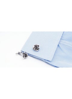 Rose Flower Cufflinks And Tie Pin Set Regular Necktie Tie Clip Tie Bar Men Cufflinks For Wedding Business Shirt Tie (Silver Cufflinks Tie Pin Set) - pzsku/Z07BE1D92B6B8854B4686Z/45/_/1735816843/6e92b5d9-0e90-45e5-88ed-bd3049e32502