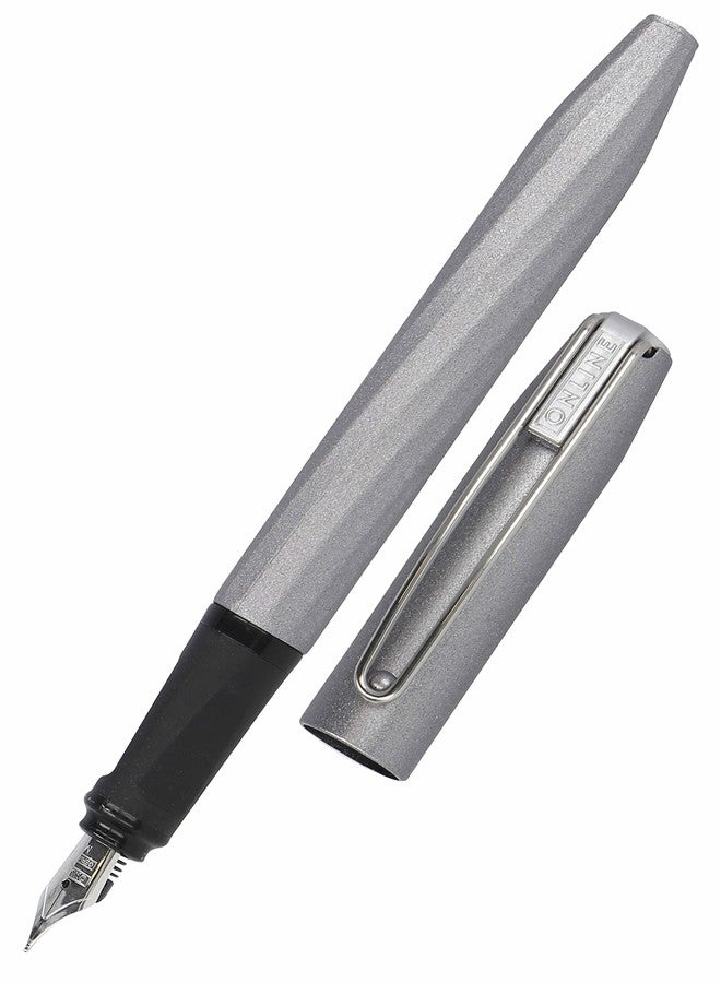 Online fountain pen Slope Metallic Grey 26132 Medium Nib - Image 1