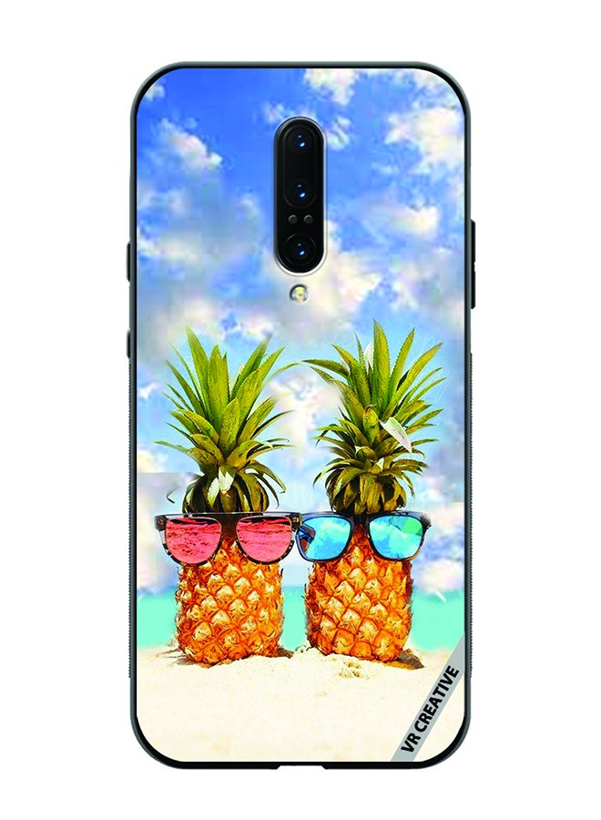 VR CREATIVE Protective Case Cover For OnePlus 7 Pro Pineapple Design Multicolour - Image 1