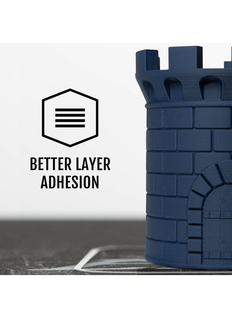 HATCHBOX HATCHBOX Matte PLA 3D Printer Filament, Dimensional Accuracy +/- 0.03 mm, 1 kg Spool, 1.75 mm, Navy  - Image 4