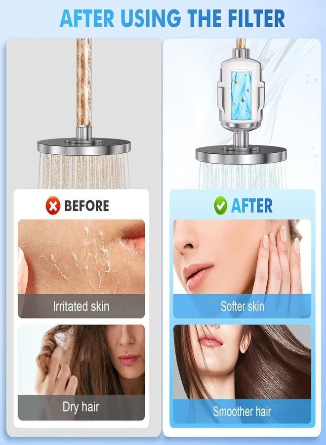 YAMATIC 24 Stage Shower Head Filter Replacement Cartridge, Shower Tap Hard water filter cartridge Hard Water Softener Cartridge for Hard Water Remove Chlorine and Harmful Substances, by Purocell - Image 4