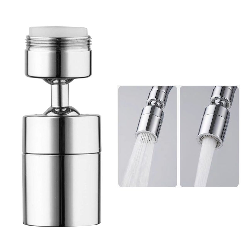Faucet Aerator Type 2 Dual-function Water Flow - 360-Degree Swivel Design Water-saving Aerator for Kitchen Bathroom Sinks - Image 1