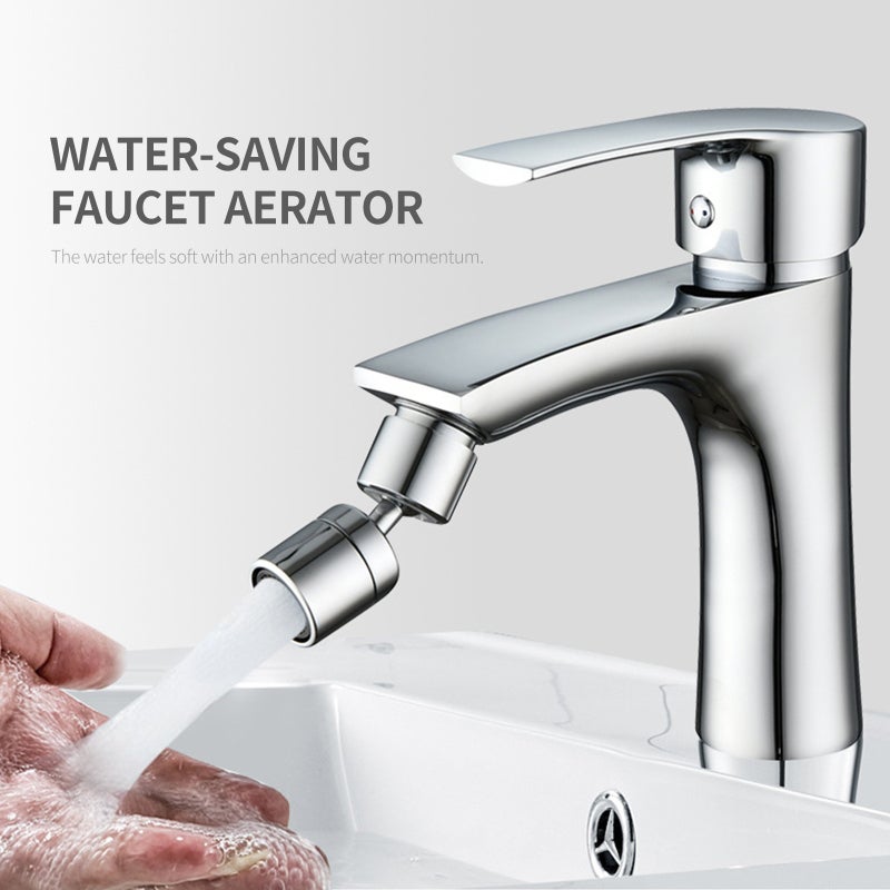 Faucet Aerator Type 2 Dual-function Water Flow - 360-Degree Swivel Design Water-saving Aerator for Kitchen Bathroom Sinks - Image 5