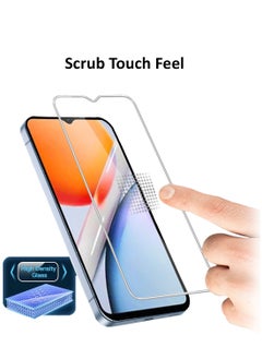 Techie 2 Pack HD Tempered Glass Screen Protector for Vivo Y36i 5G 2023 - Anti Reflection Anti Bubbles 9H Hardness 0.33 mm Rounded Edges Easy Installation  - Image 3
