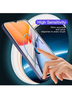 Techie 2 Pack HD Tempered Glass Screen Protector for Vivo Y36i 5G 2023 - Anti Reflection Anti Bubbles 9H Hardness 0.33 mm Rounded Edges Easy Installation  - Image 5