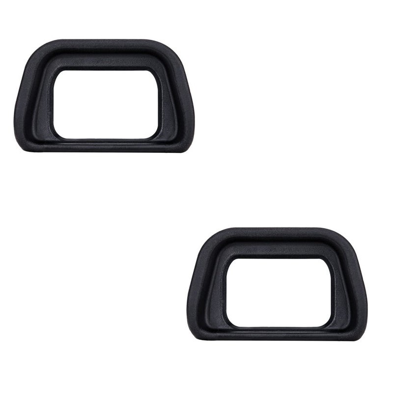 JJC 2-Pack Soft Viewfinder Eyecup Eyepiece Eye Cup for Sony A6300 A6100 A6000 NEX-6 NEX-7 Cameras and FDA-EV2S Electronic Viewfinder,Replaces Sony FDA-EP10 Eyecup Eyepiece - Image 1