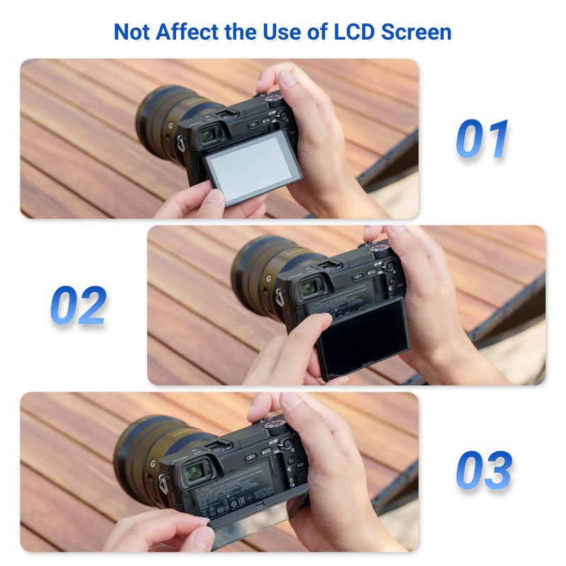 JJC 2-Pack Soft Viewfinder Eyecup Eyepiece Eye Cup for Sony A6300 A6100 A6000 NEX-6 NEX-7 Cameras and FDA-EV2S Electronic Viewfinder,Replaces Sony FDA-EP10 Eyecup Eyepiece - Image 5