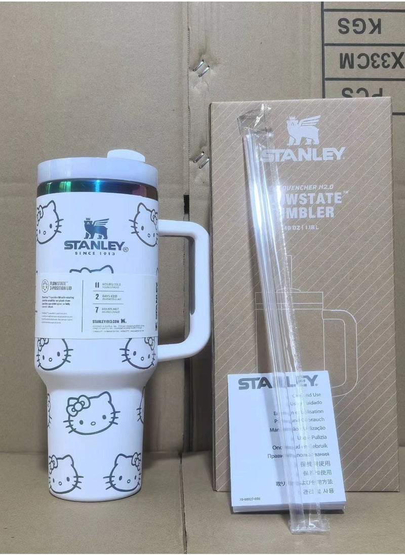 Stanley - Quencher H2.0 Stainless Steel Vacuum Insulated Tumbler with Lid and Straw for Water, Iced Tea or Coffee, Smoothie and More,  40oz/1.18L - Image 1