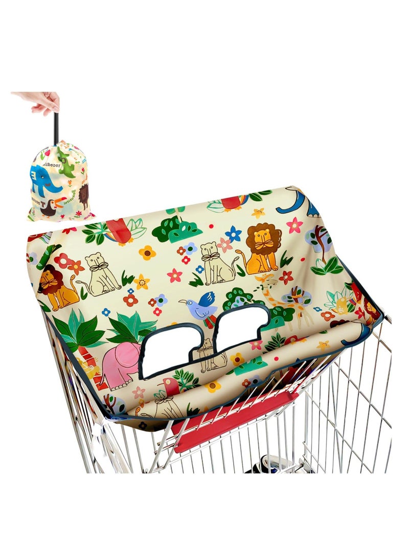 Shopping Cart Cover for Baby, Multifunctional 2-in-1 Baby Shopping Cart Cover, AntiSlip Babies Shopping Cart Cover, Baby Items Gift for Boys Girls, Free tote bag - Image 1