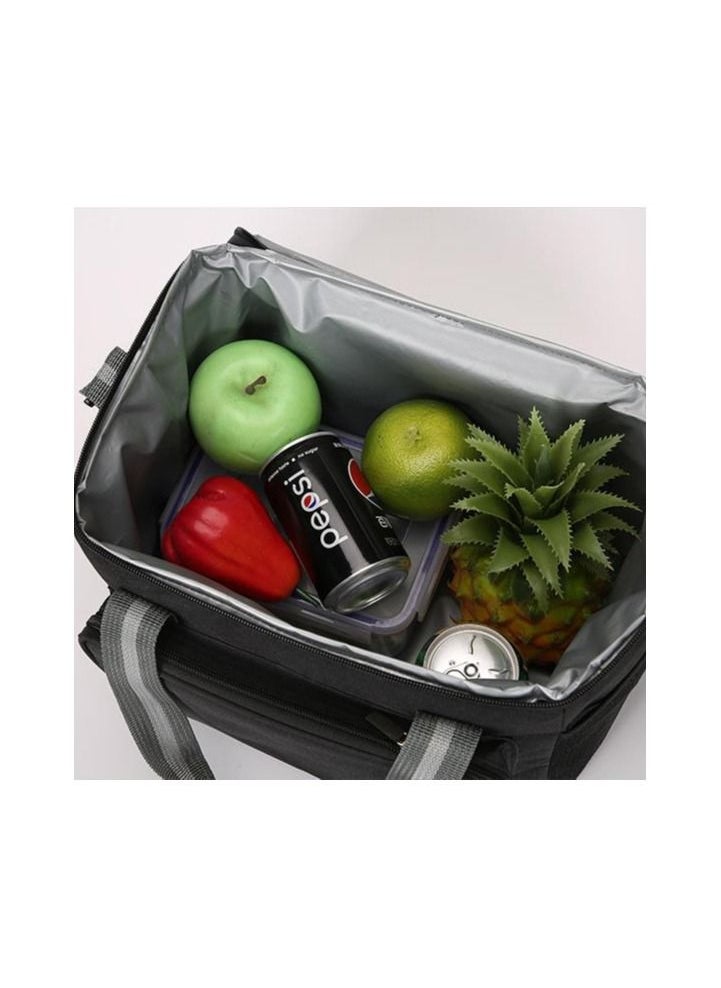 Portable Lunch Bag New Thermal Insulated Lunch Box Tote Cooler Handbag Bento Pouch Dinner Container School Food Storage Bags