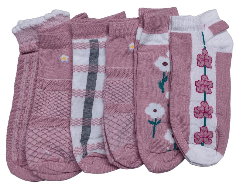 "SMARTEDGE Women's Ankle Socks, 5 Pairs with Bonus Gift, Size 34-42, Casual Comfort Multiple colors 
"