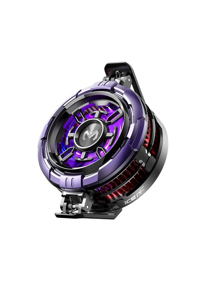 ميمو مبرد الهاتف المغناطيسي سي إكس 08 ai – مروحة تبريد سريعة بقدرة 23 واط  مخصصة للألعاب والبث المباشر والتصوير، توفر تبريداً فائق الهدوء ومتوافقة مع هواتف آيفون من الإصدار الثاني عشر حتى الخامس عشر، وهواتف أندرويد والأجهزة اللوحية. - Image 1