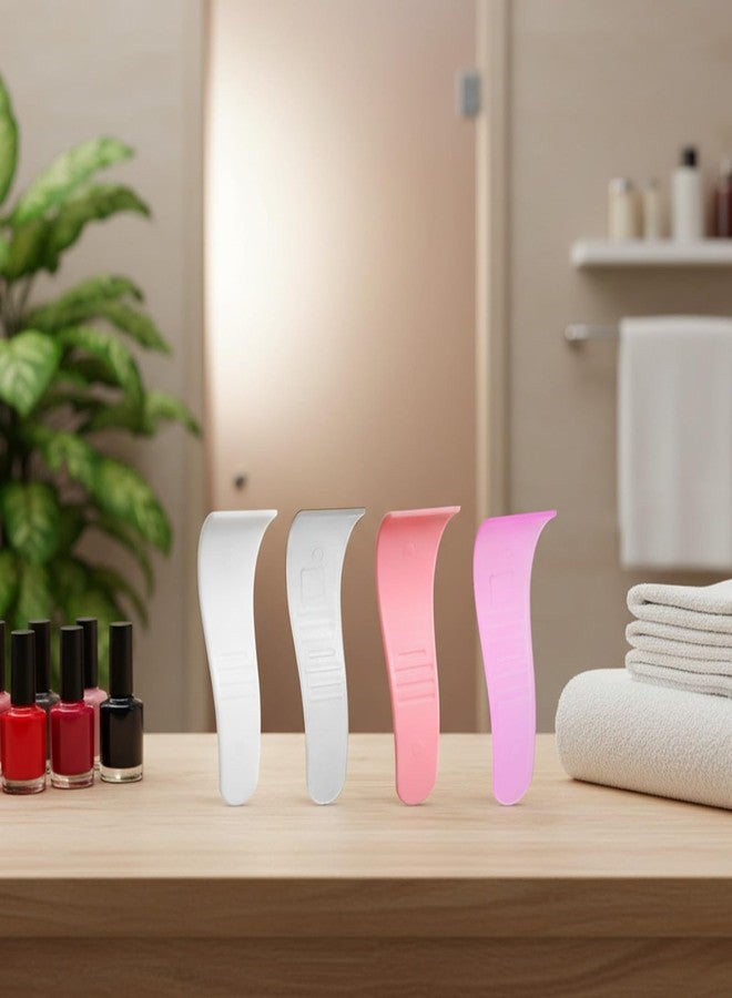 Fyntave 20 Pcs Hair Removal Spatulas Sticks Portable Hair Wax Cleansing Spatulas Sticks Plastic Non-Stick Wax Removal Applicator Depilatory Creams & Mask Scraper Reusable for Women Men - Image 4