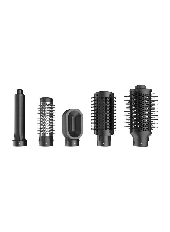 Rush Brush - Air Wrapper Black  , 5 Air Kit , 1600AC motor brushless , Low noise , 360° Airflow , Air-Force Technology , 4 Heat /3 Speed - Image 1